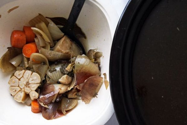 Slow Cooker Chicken Broth Leftovers
