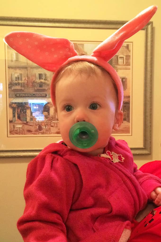 Olivia with Bunny Ears