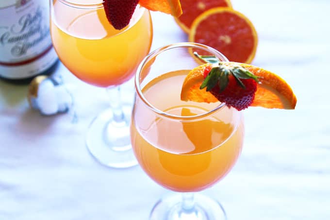 Sunrise Mimosa with Orange