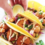 Panko-crusted Shrimp Tacos