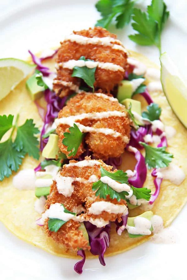 Shrimp Tacos with Cabbage