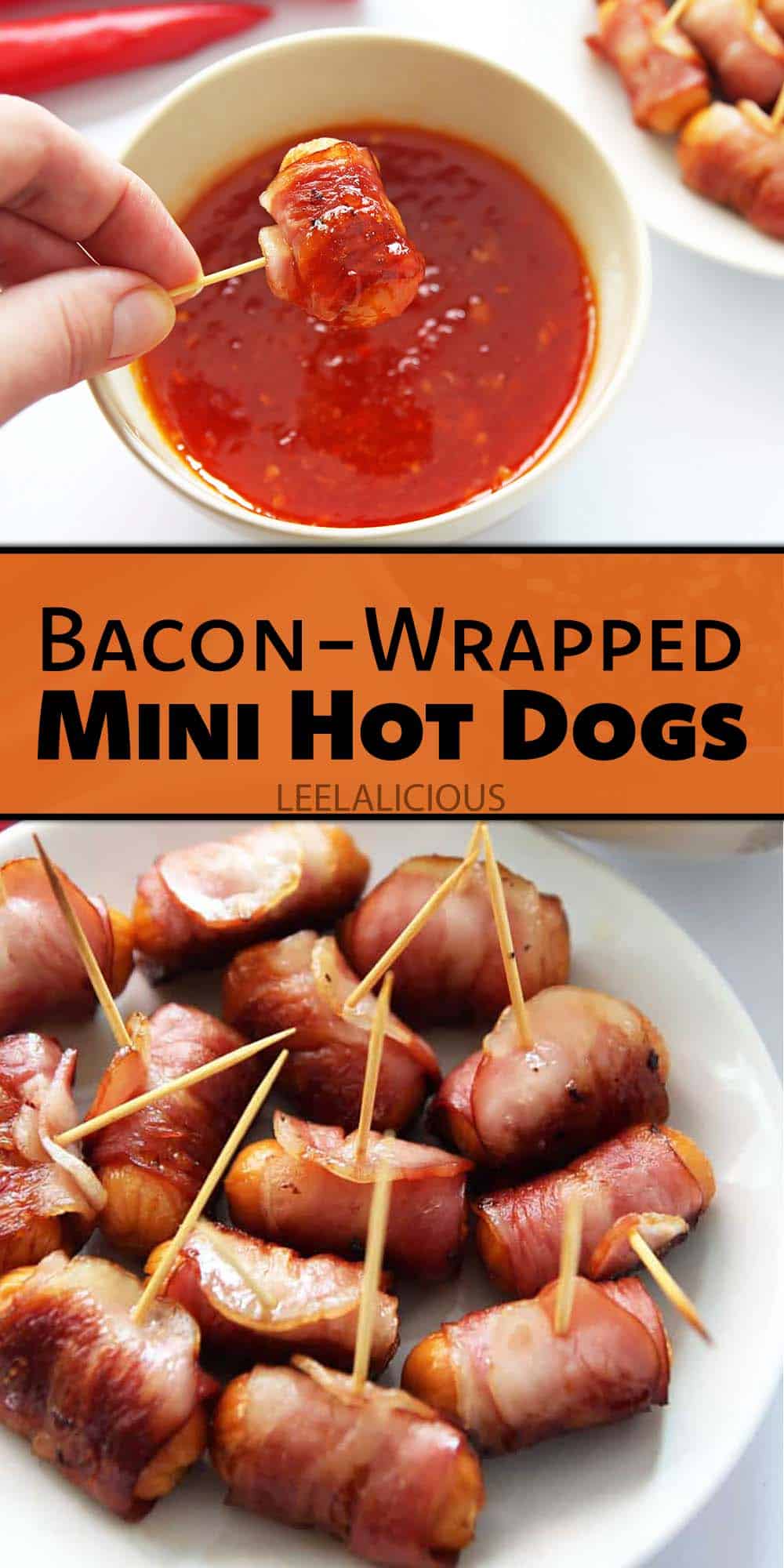 Bacon-Wrapped Mini Hot Dogs