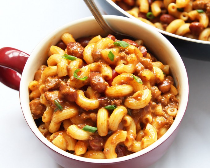 Leftover Chili Mac 'n' Cheese Recipe » LeelaLicious