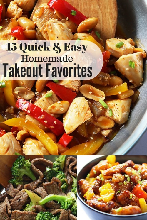 15 Quick & Easy Recipes for Homemade Takeout Favorites » LeelaLicious