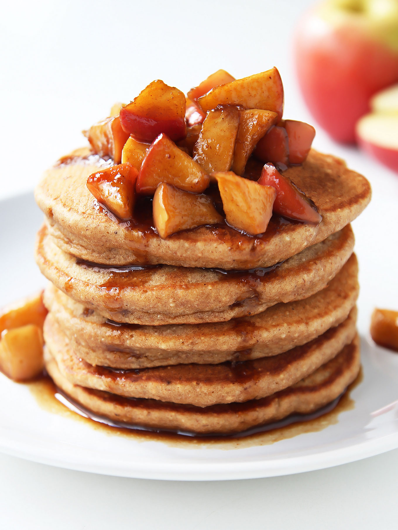 Whole Wheat Applesauce Pancakes