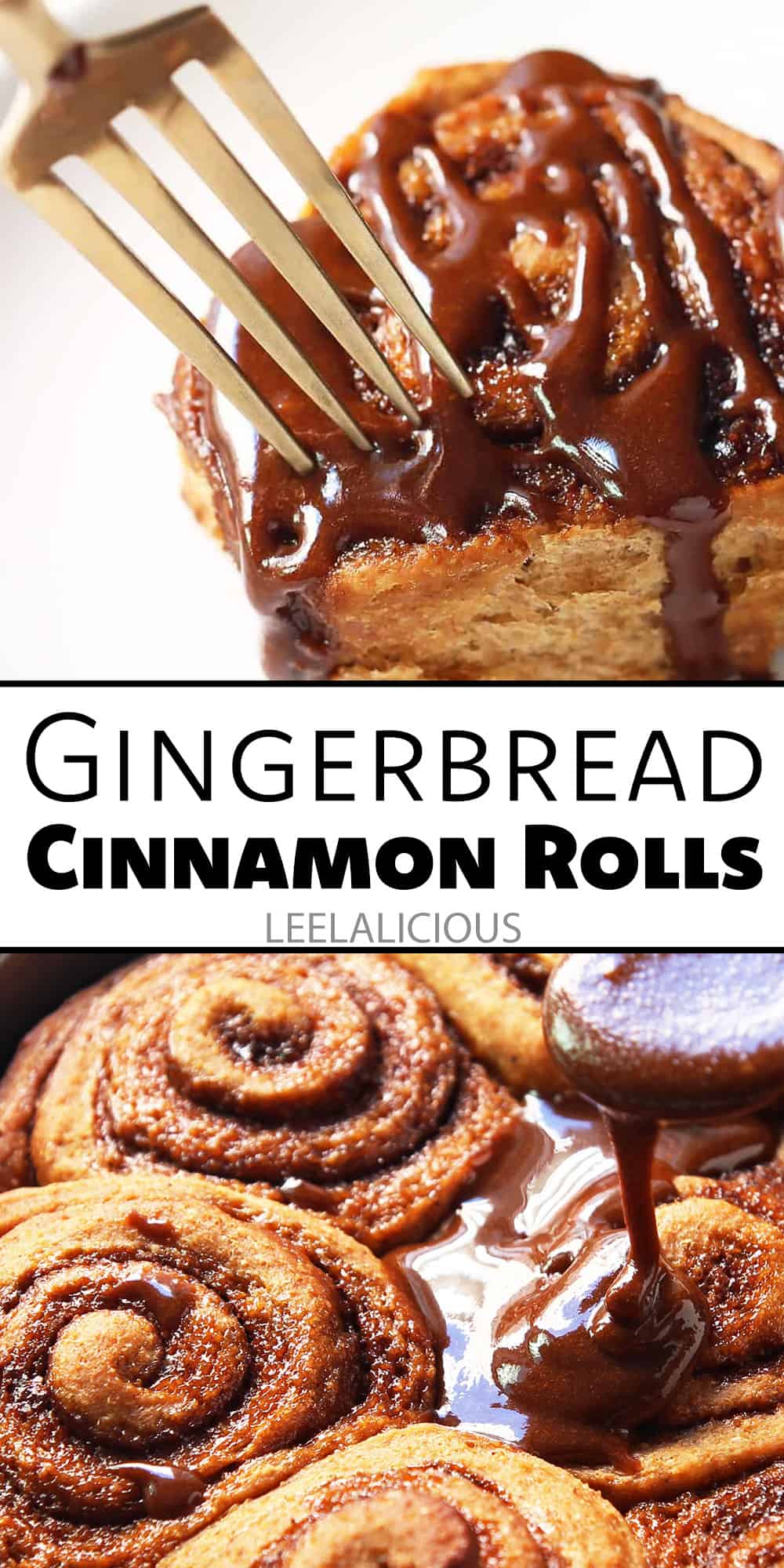 Whole Wheat Gingerbread Cinnamon Rolls make for a cozy Christmas breakfast treat. Molasses and an aromatic spice mix give these sweet rolls their unmistakable gingerbread flavor. This recipe is made with whole wheat flour and refined sugar free.