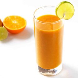 This immune-boosting smoothie is made with delicious citrus fruit and carrots. This healthy smoothie recipe is high in antioxidants, vitamin C and A with ginger and turmeric for additional health benefits.