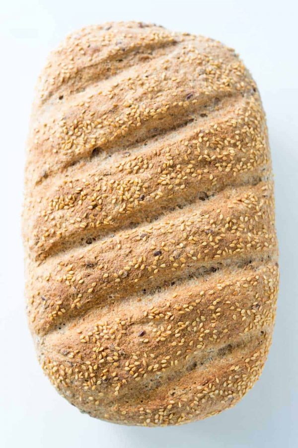 Whole Grain Spelt Bread Recipe with Flax and Sesame » LeelaLicious