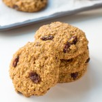 This healthy Oatmeal Raisin Cookies Recipe uses whole grain oat and spelt flour to make chewy and soft oatmeal cookies that are delicious and clean eating.