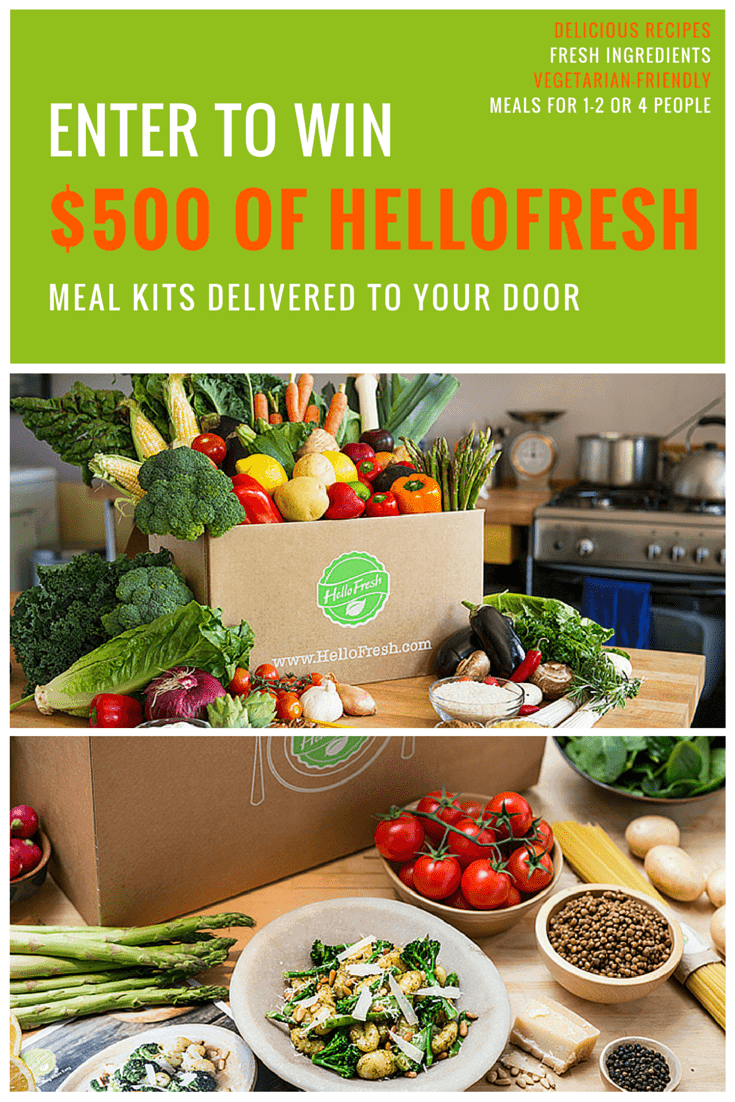 HelloFresh Giveaway - Enter for a change to win $500 worth of @HelloFreshUSA meal kits