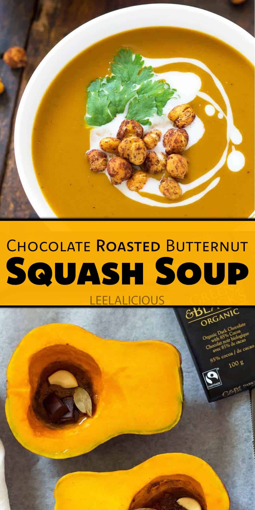 Chocolate Roasted Butternut Squash Soup