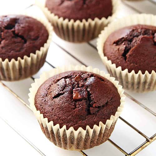 Coconut Flour Chocolate Muffins