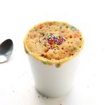 Coconut Flour Vanilla Mug Cake - satisfy your sweet cravings in a flash with this coconut flour mug cake that is ready in minutes!