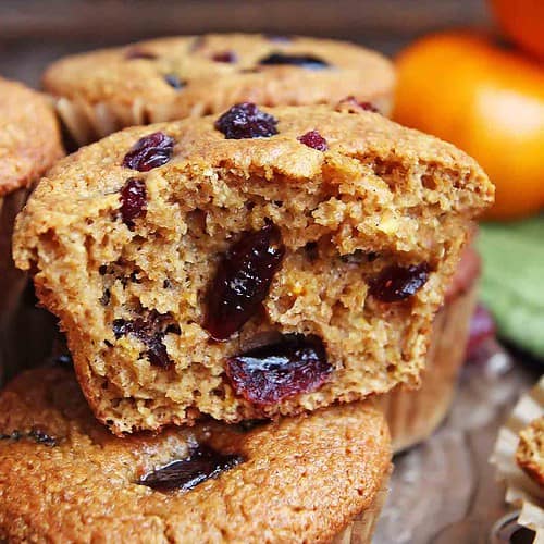 Gluten Free Cranberry Orange Muffins - paleo + clean
