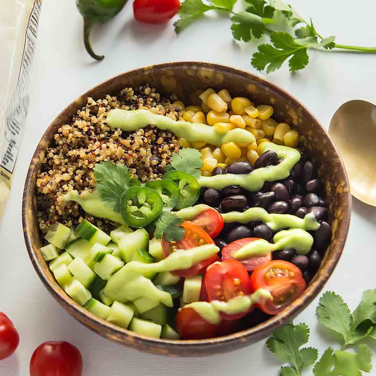 Simple Mexican Quinoa Bowls - This Savory Vegan