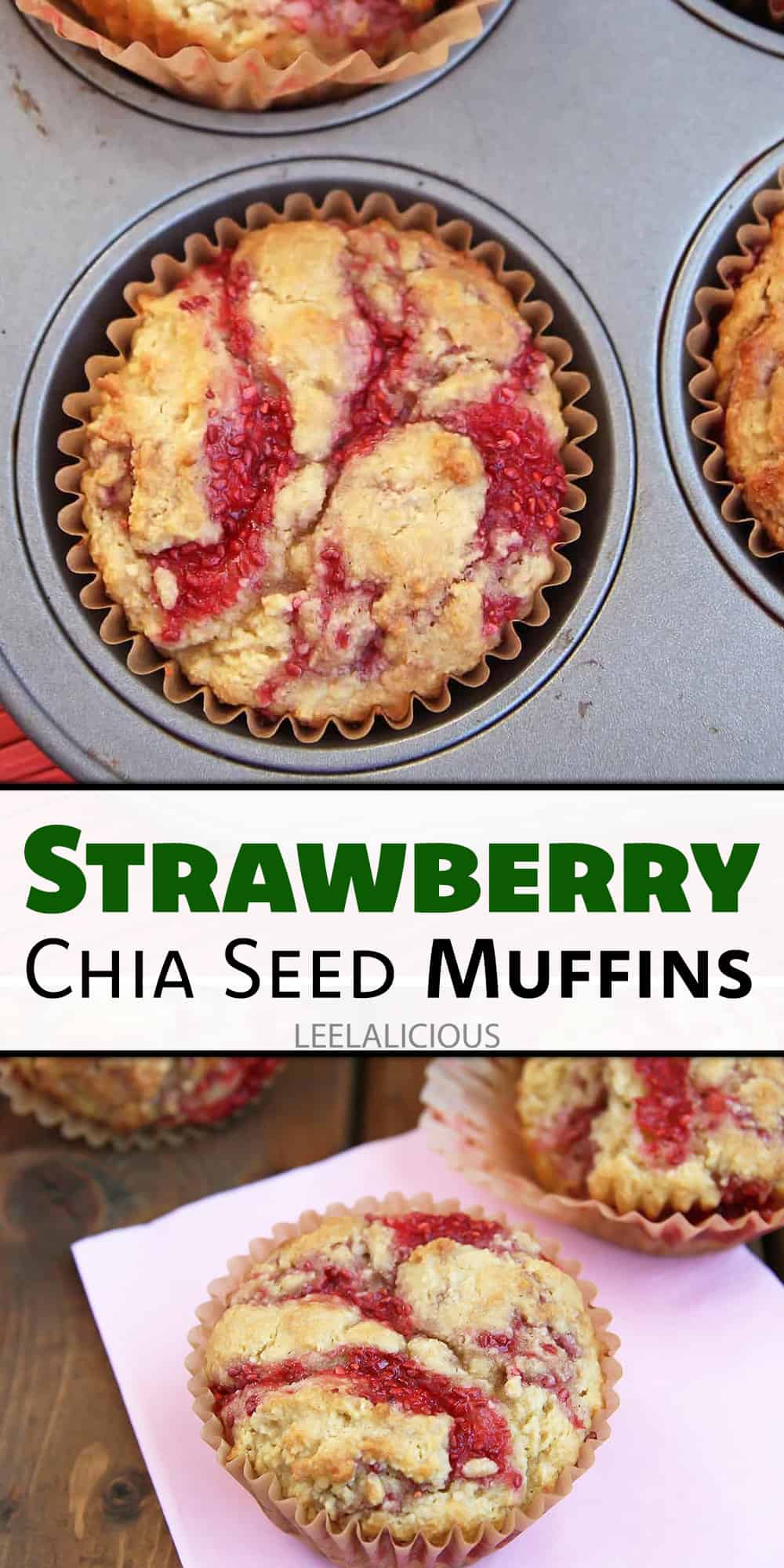 Strawberry Chia Seed Muffins