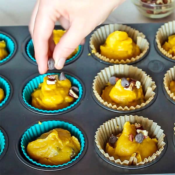 Toppings for paleo pumpkin muffins