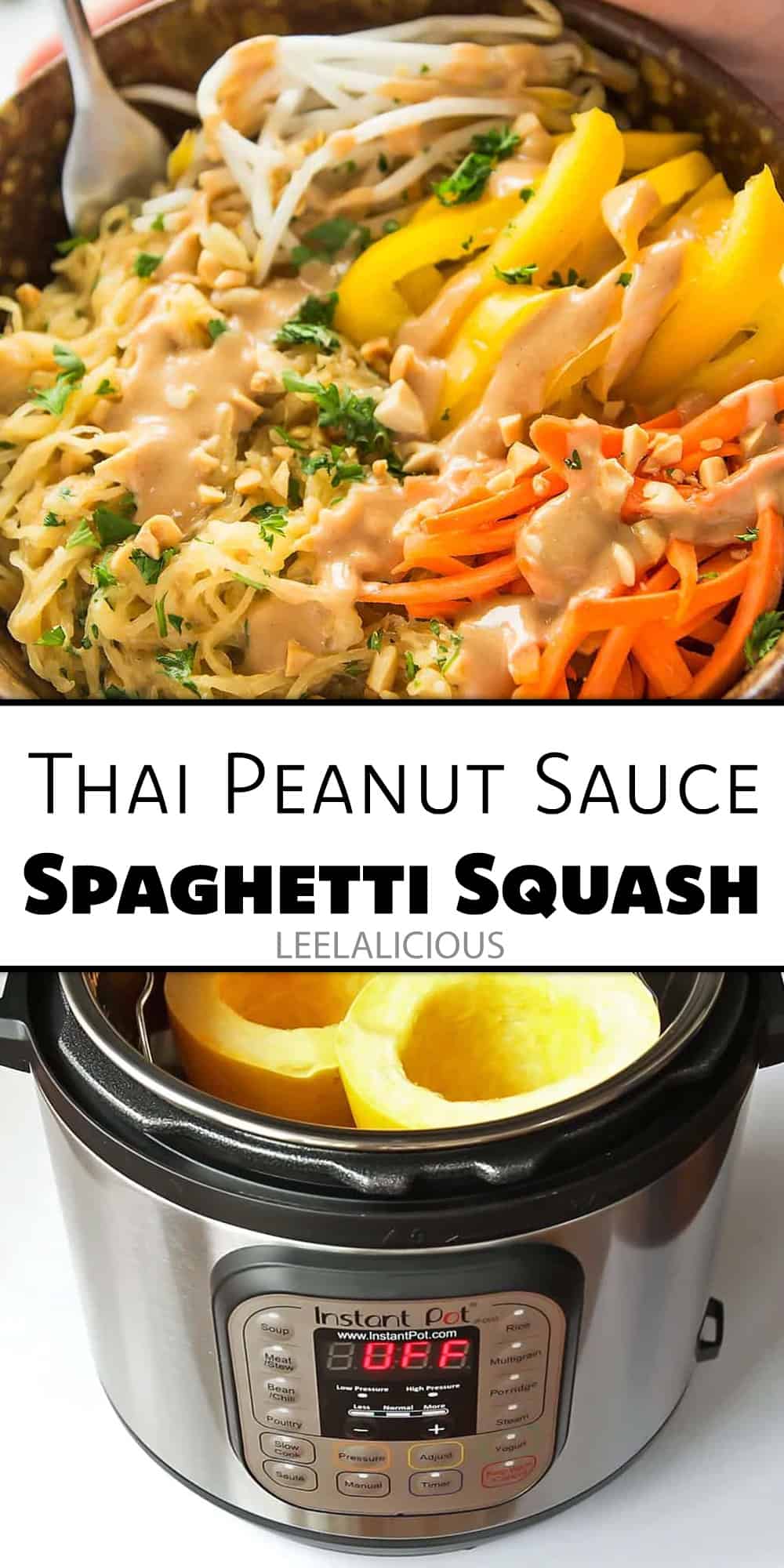 Thai Peanut Sauce Spaghetti Squash