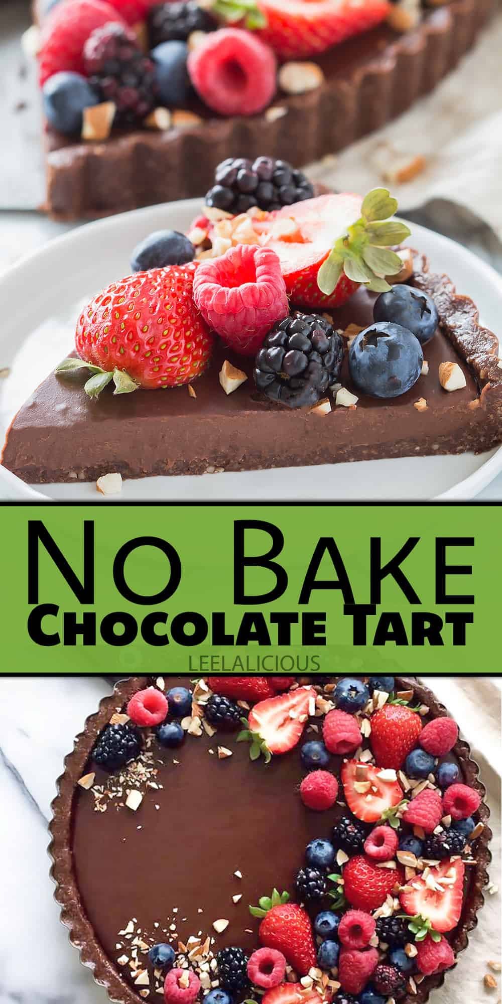 No Bake Chocolate Tart