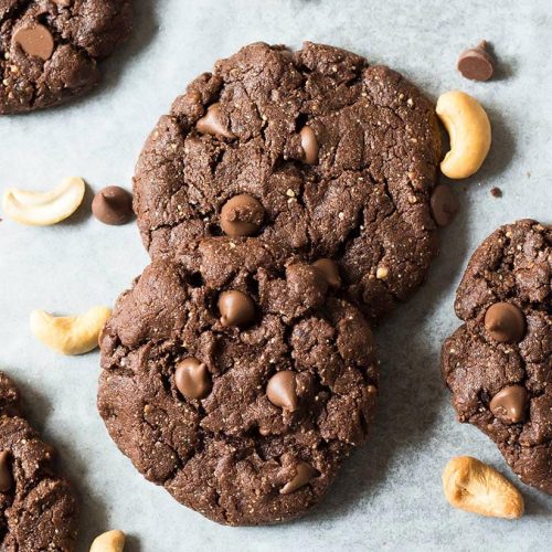 Stacked Gluten Free Chocolate Cookies