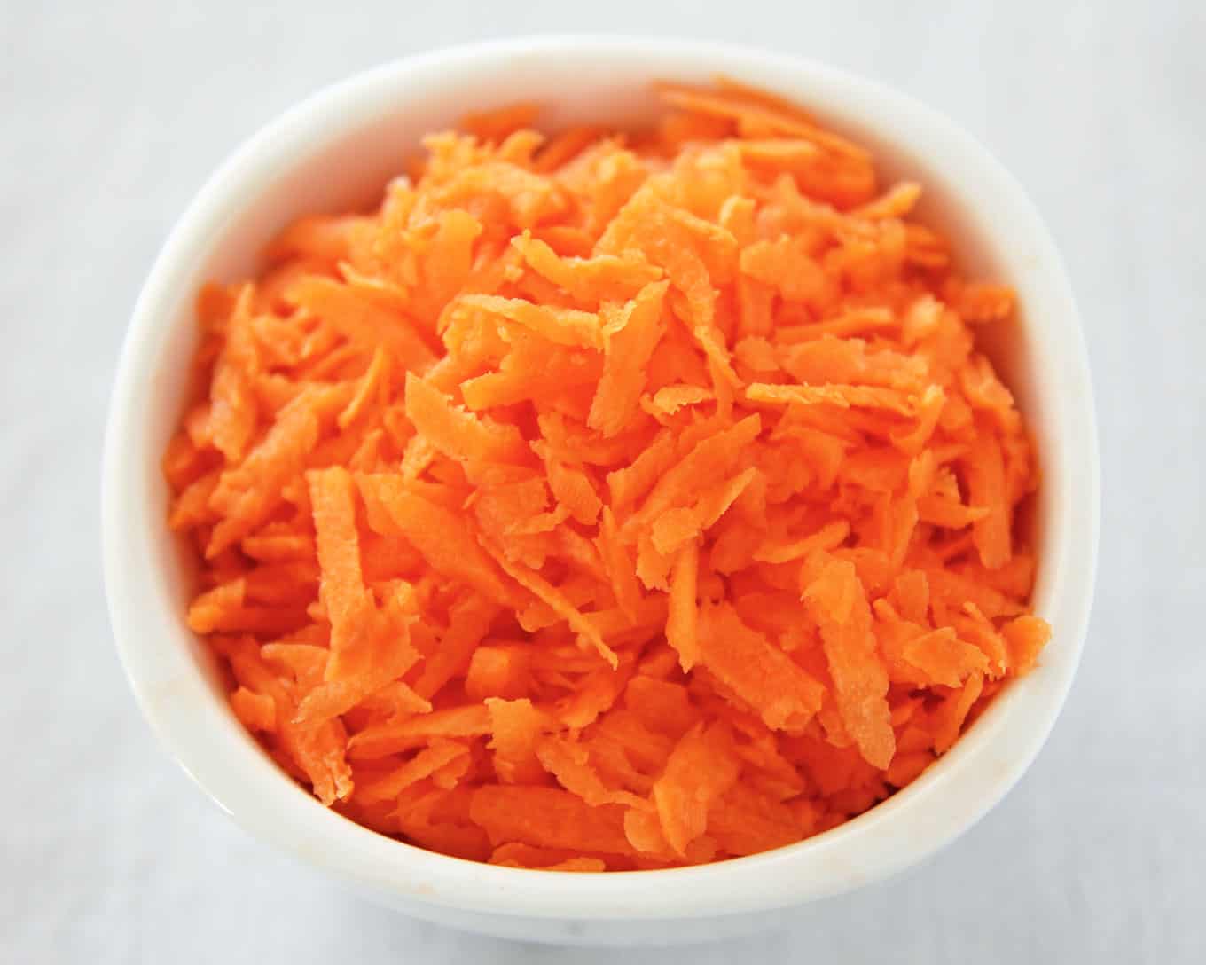 Bowl of Shredded Carrot