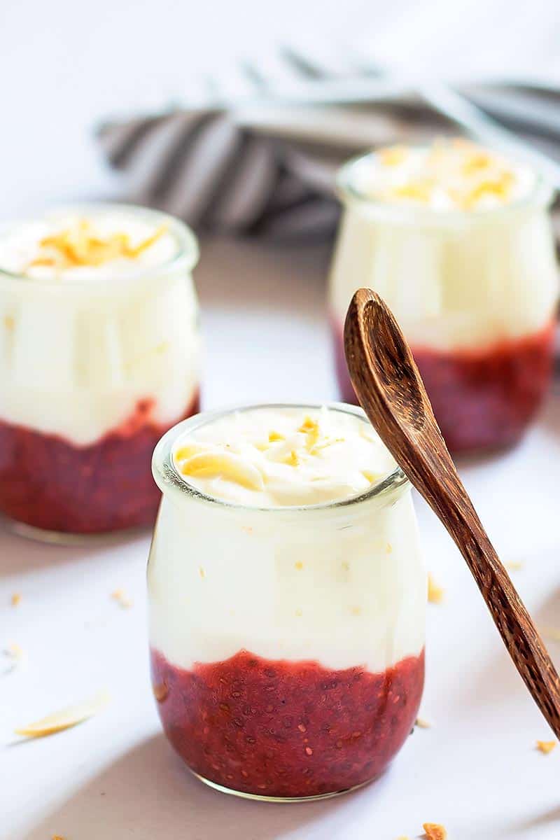 Fruit-bottomed Yogurt Jars