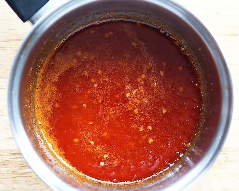 Sweet Chili Sauce in Pan