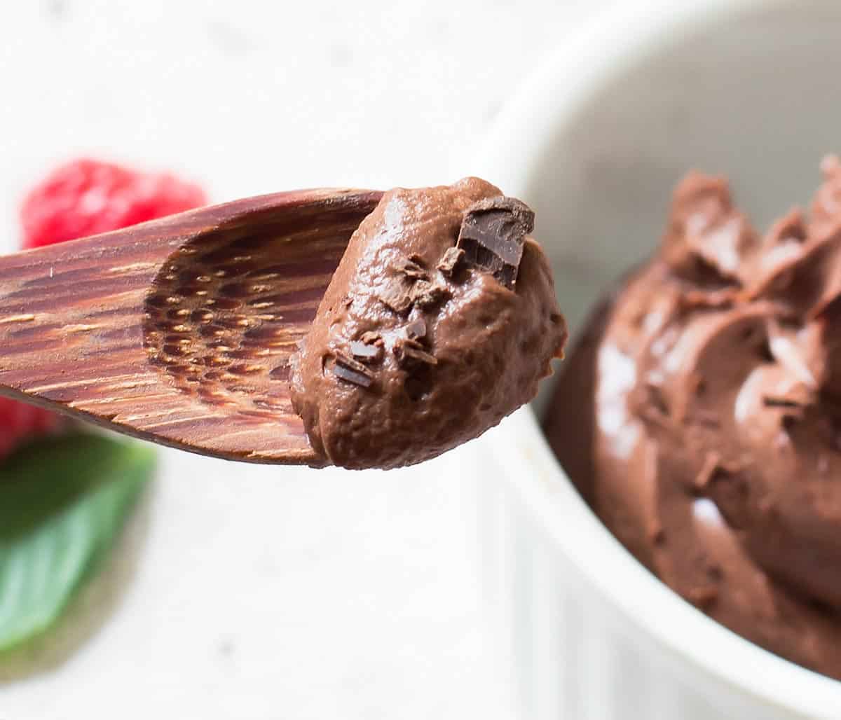 Spoonful of Dark Chocolate Mousse