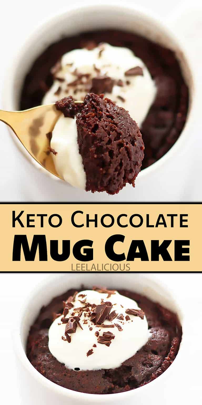 Keto Chocolate Mug Cake - gluten free, paleo, low carb » LeelaLicious