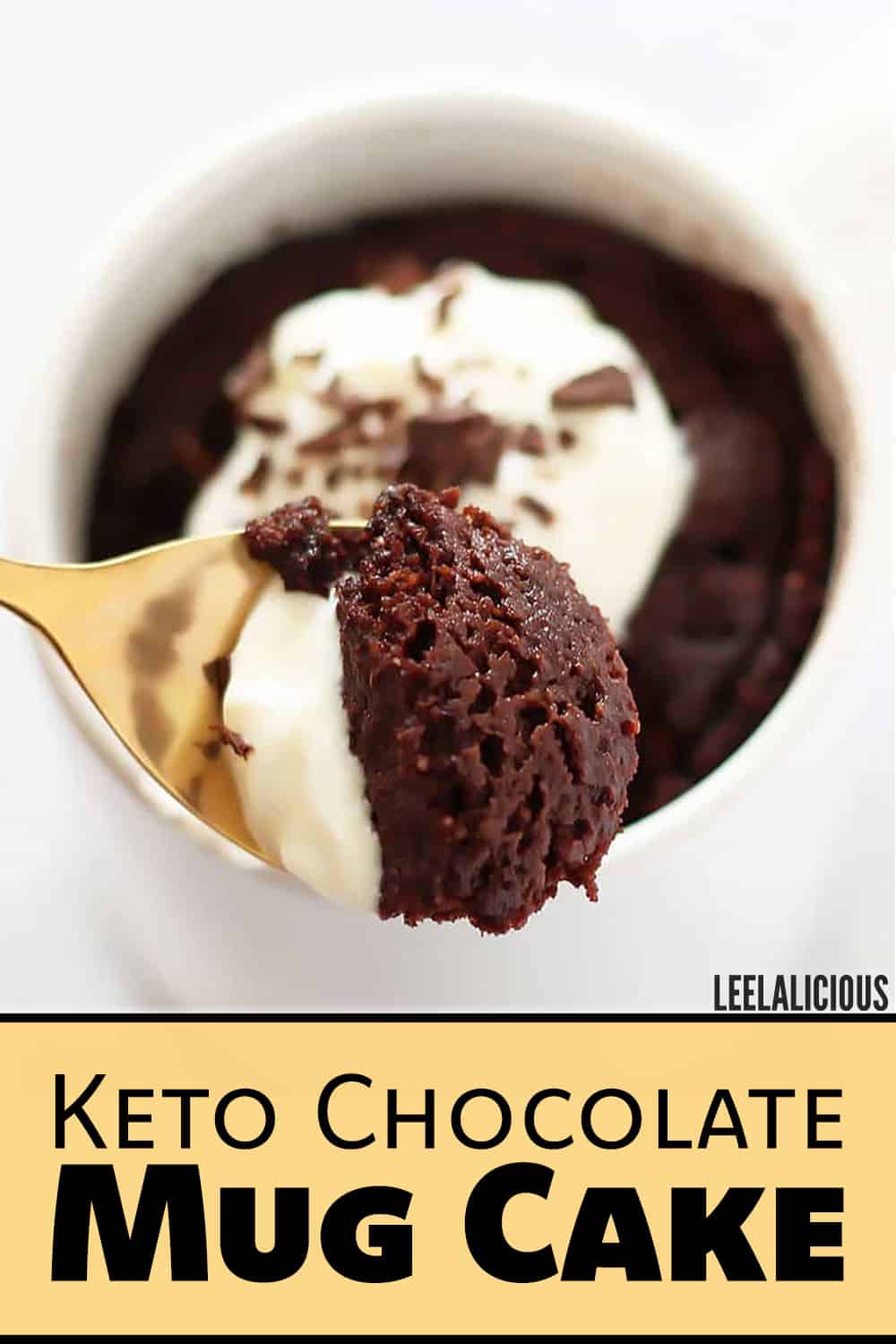 Keto Chocolate Mug Cake - gluten free, paleo, low carb » LeelaLicious