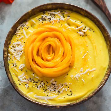 Mango Smoothie Bowl - Nourishing Superfood Bowls Cookbook Review