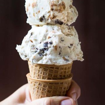 Chocolate Peanut Butter Ice Cream - vegan, dairy free