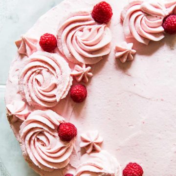 Vanilla Raspberry Cake » LeelaLicious