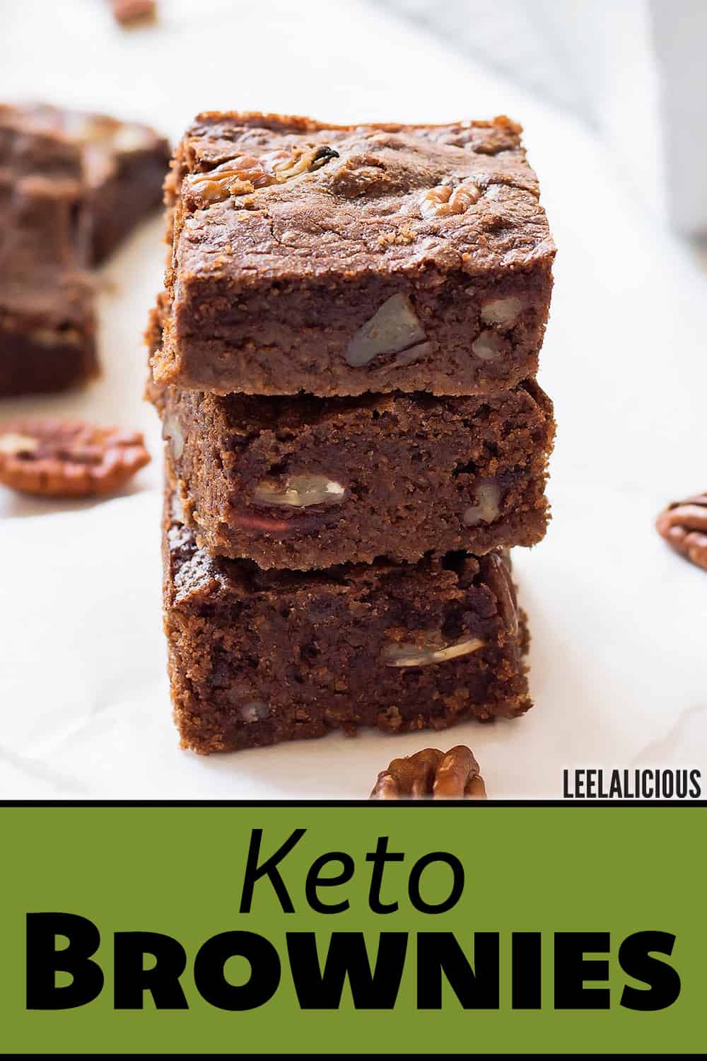 Keto Brownies Recipe - low carb, gluten free » LeelaLicious