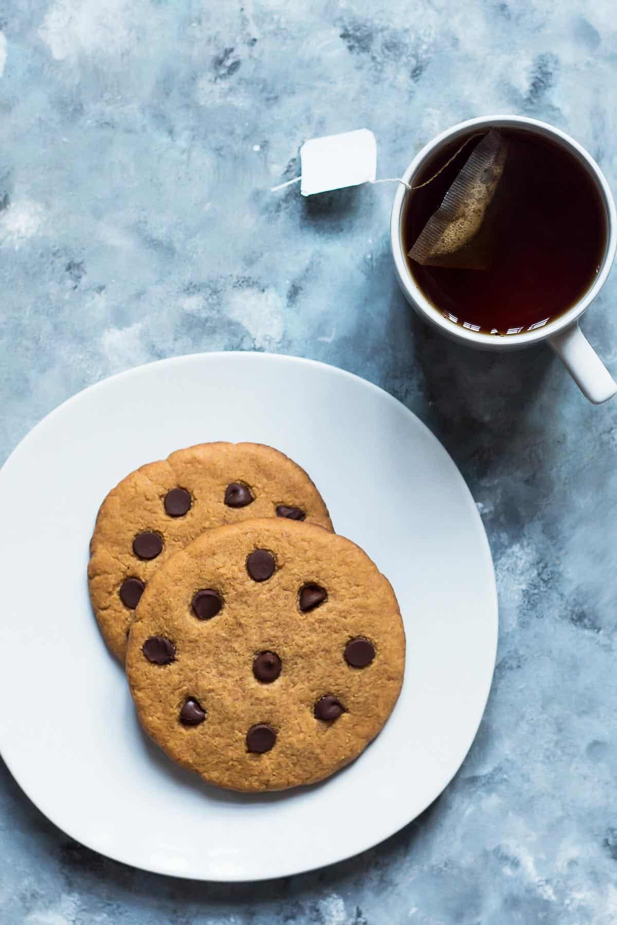 Two Keto Peanut Butter Cookies
