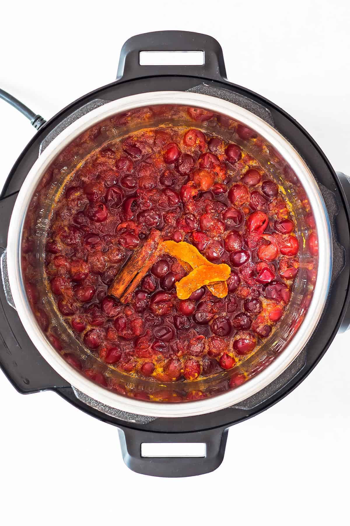 Cooked Instant Pot Cranberry Sauce