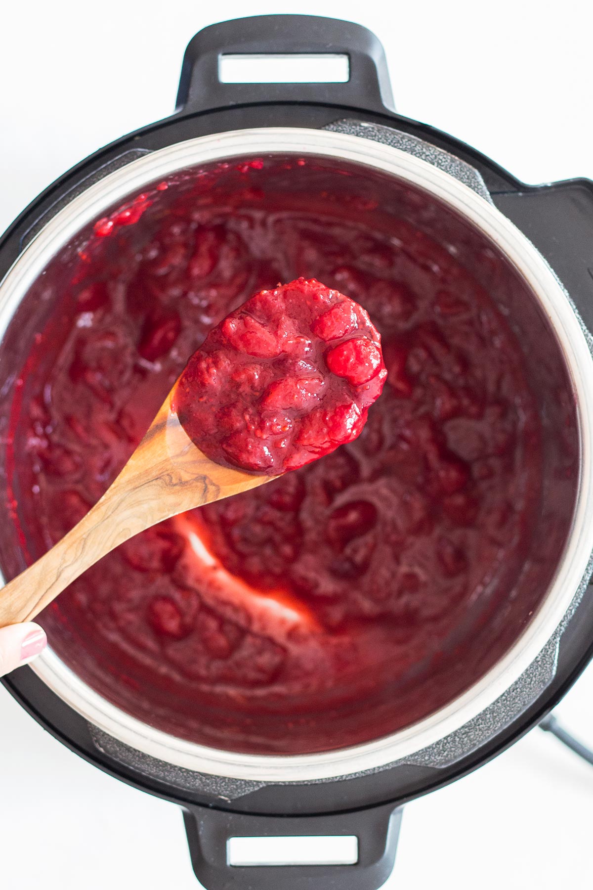 Cooked Cranberry Sauce in Instant Pot