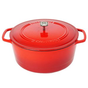 Red Cast Iron Dutch Oven