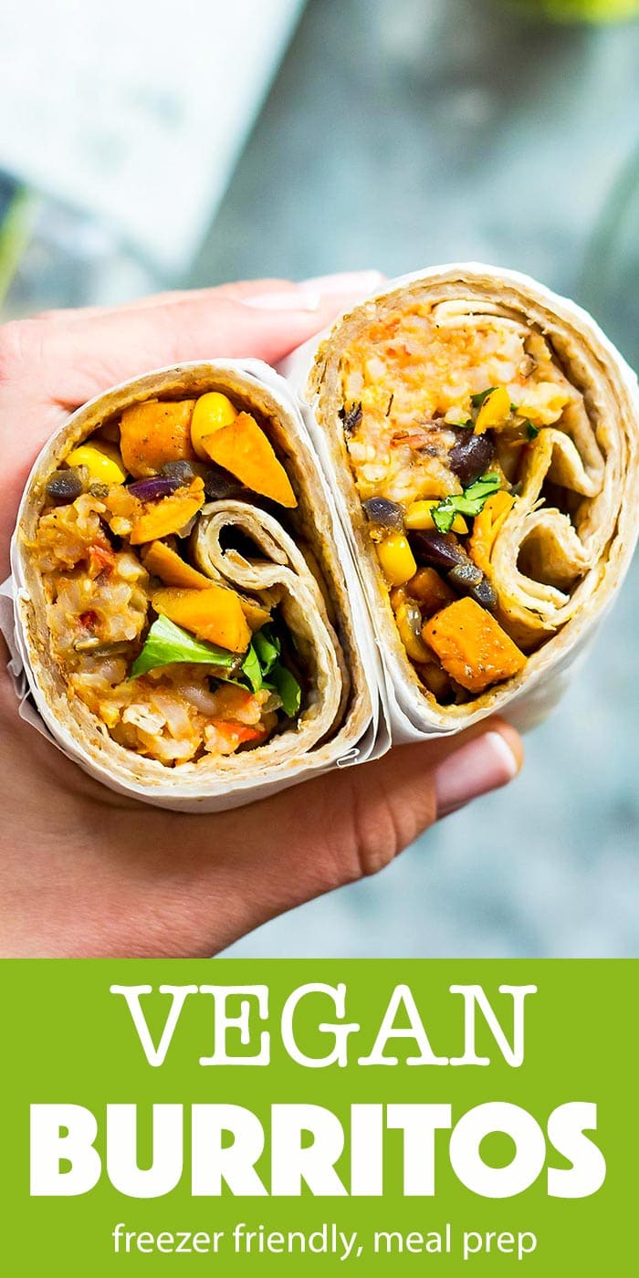 Vegan Burritos Recipe (Meal Prep, Freezer Recipe) » LeelaLicious