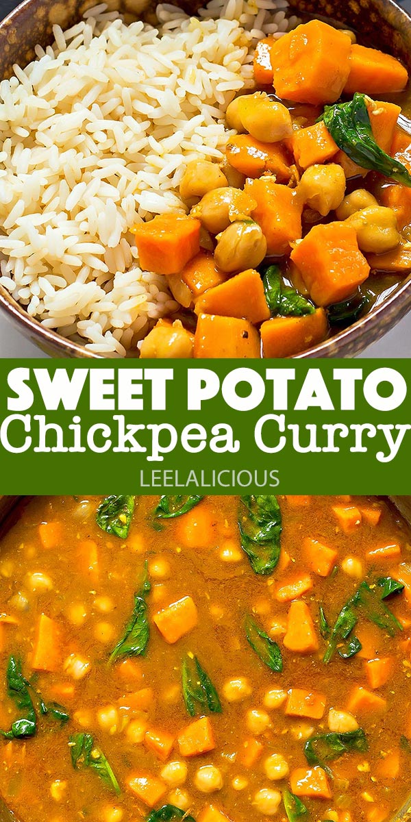 Sweet Potato and Chickpea Curry - Vegan » LeelaLicious