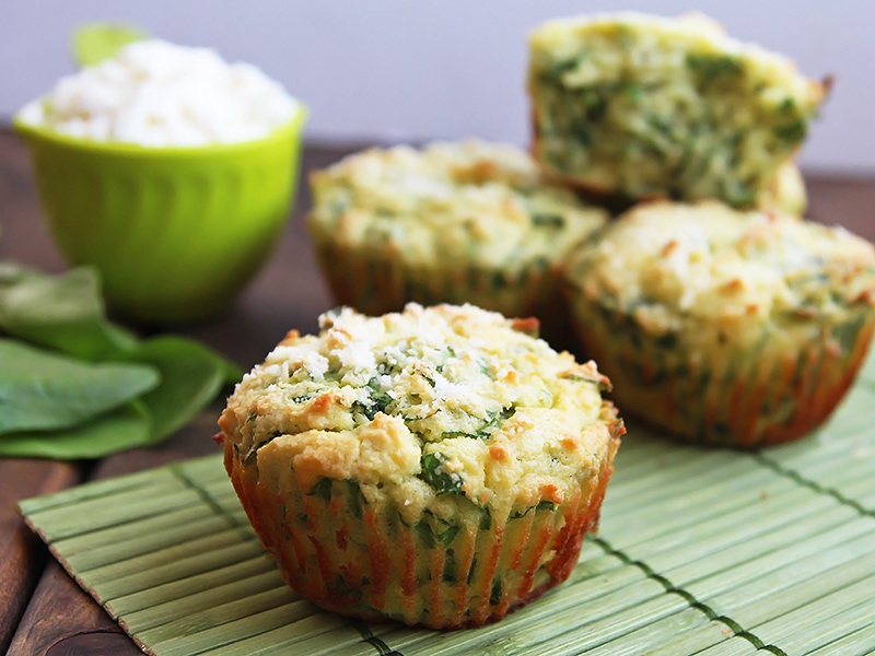 Green Spinach and Cheese Muffins