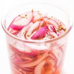 Pickled Red Onions in Jar