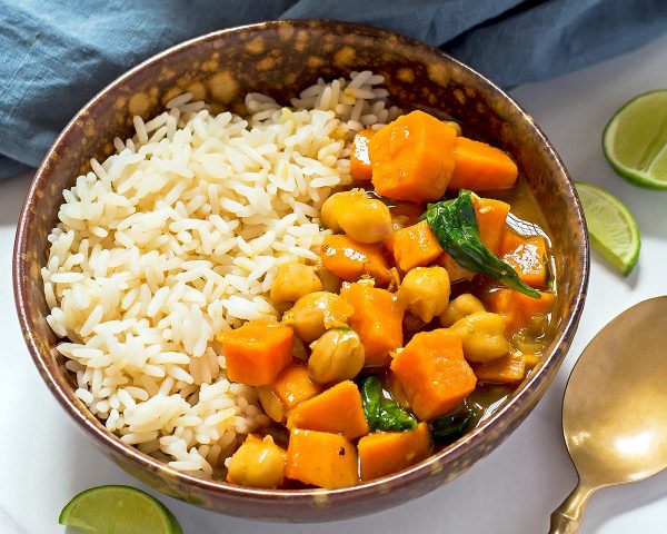 Sweet Potato and Chickpea Curry - Vegan » LeelaLicious