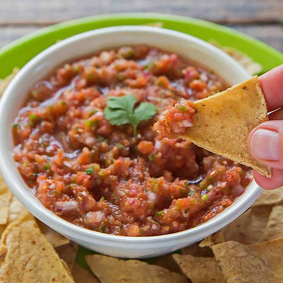 5-Ingredient Blender Salsa - Tried and Tasty