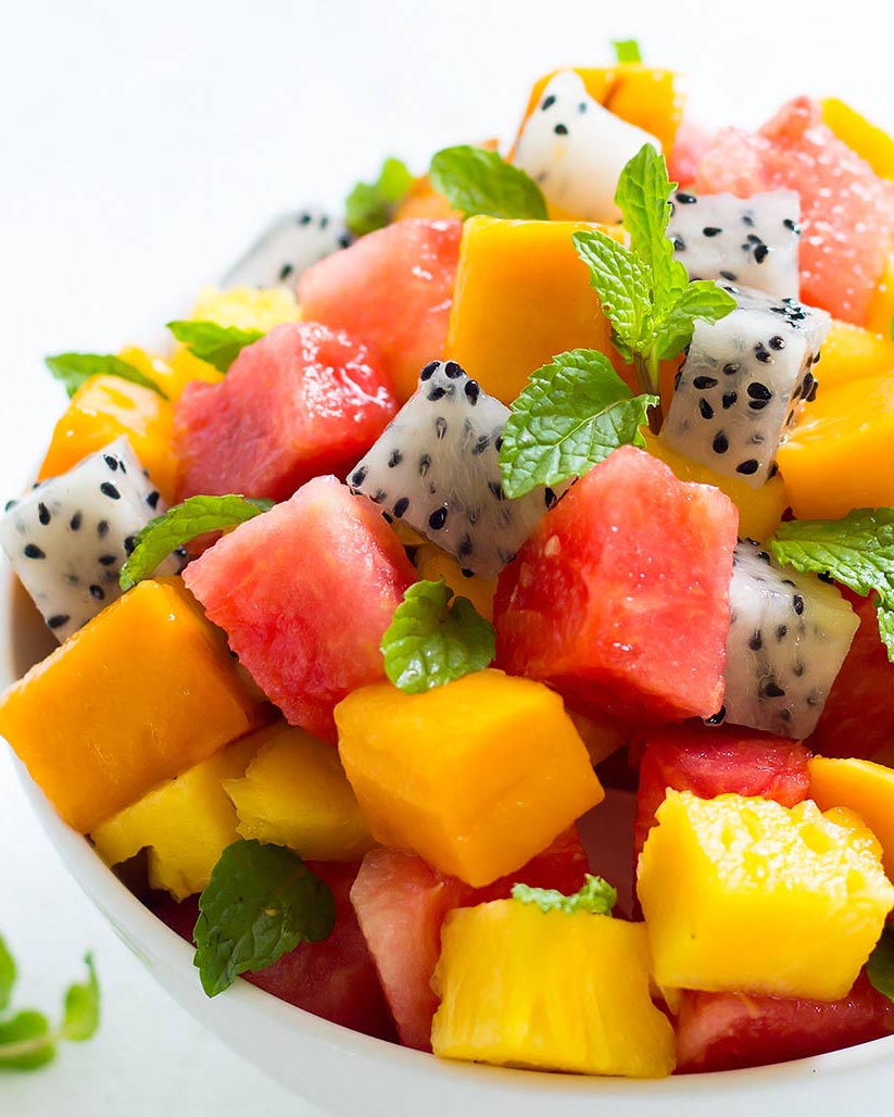 Colourful Tropical Fruit Salad Recipe