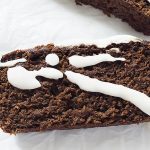 Slice of Chocolate Gingerbread Loaf