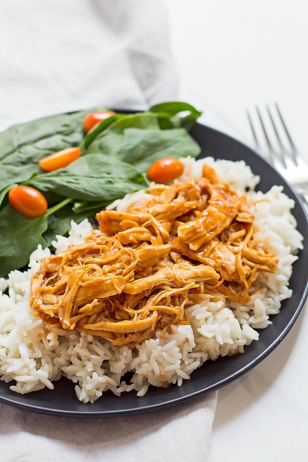 Pressure Cooker Pulled Chicken with Rice
