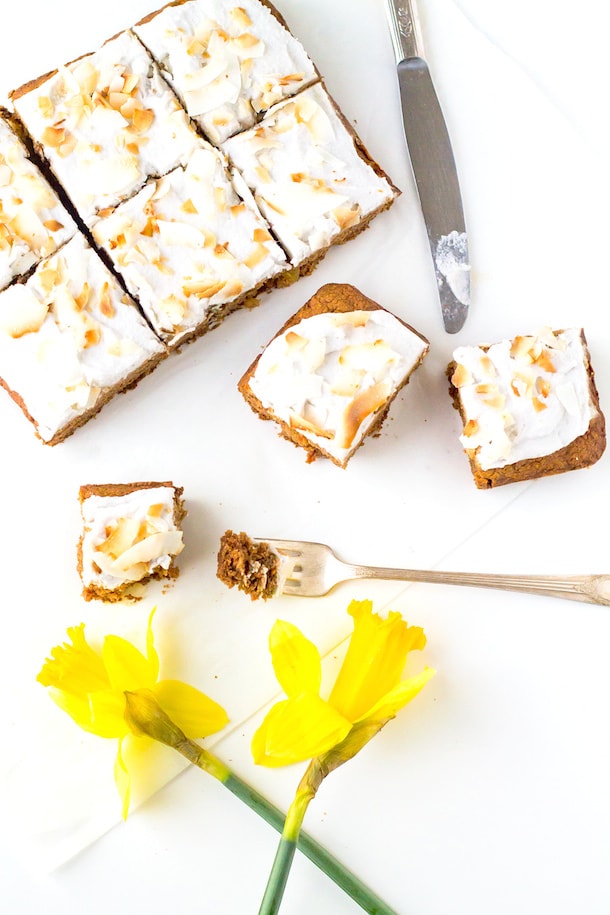 Carrot Cake with Coconut Frosting
