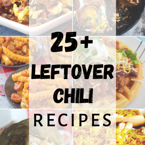 Leftover chili recipes collage