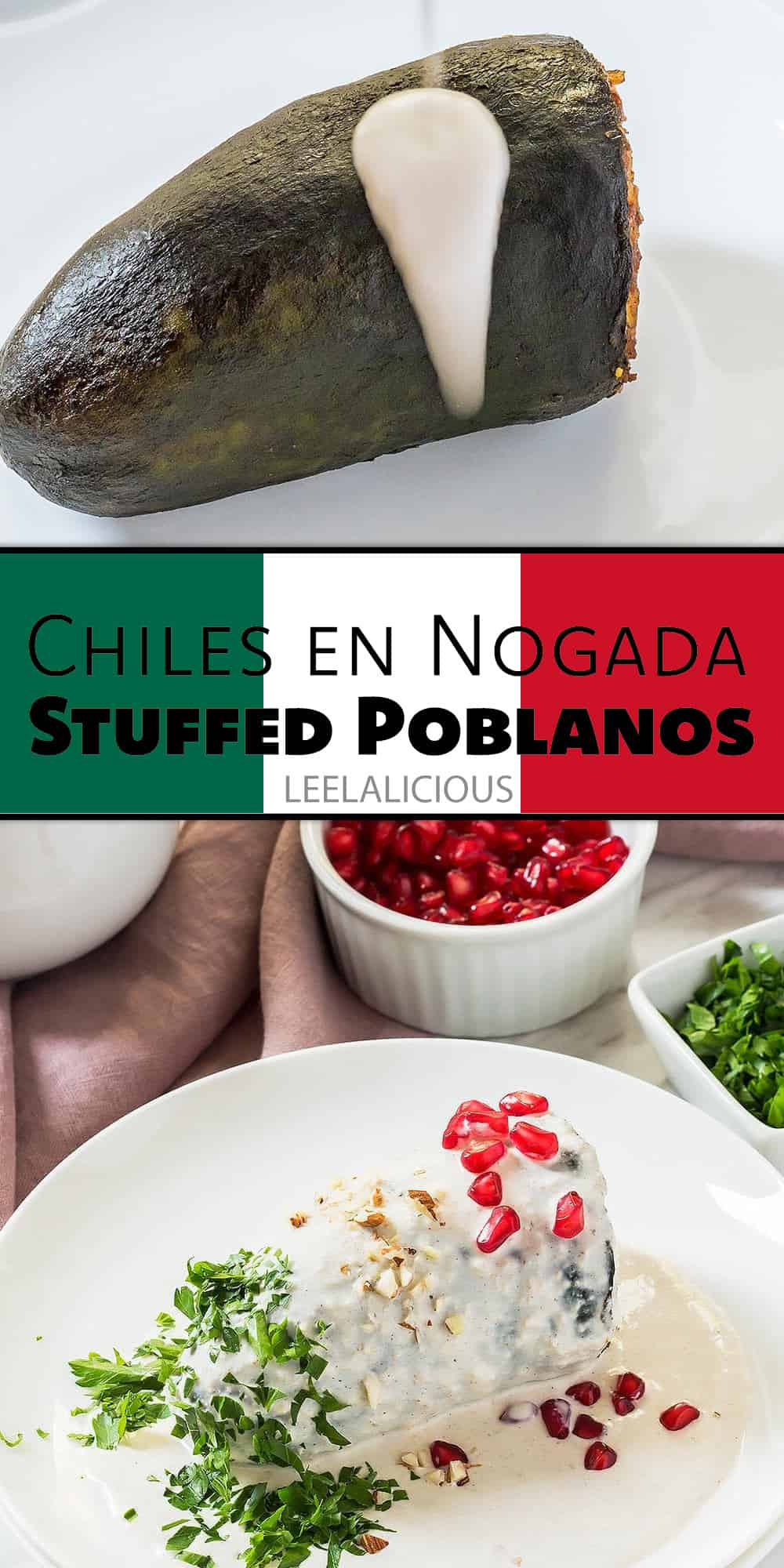 Chiles en Nogada (Stuffed Poblano Peppers)